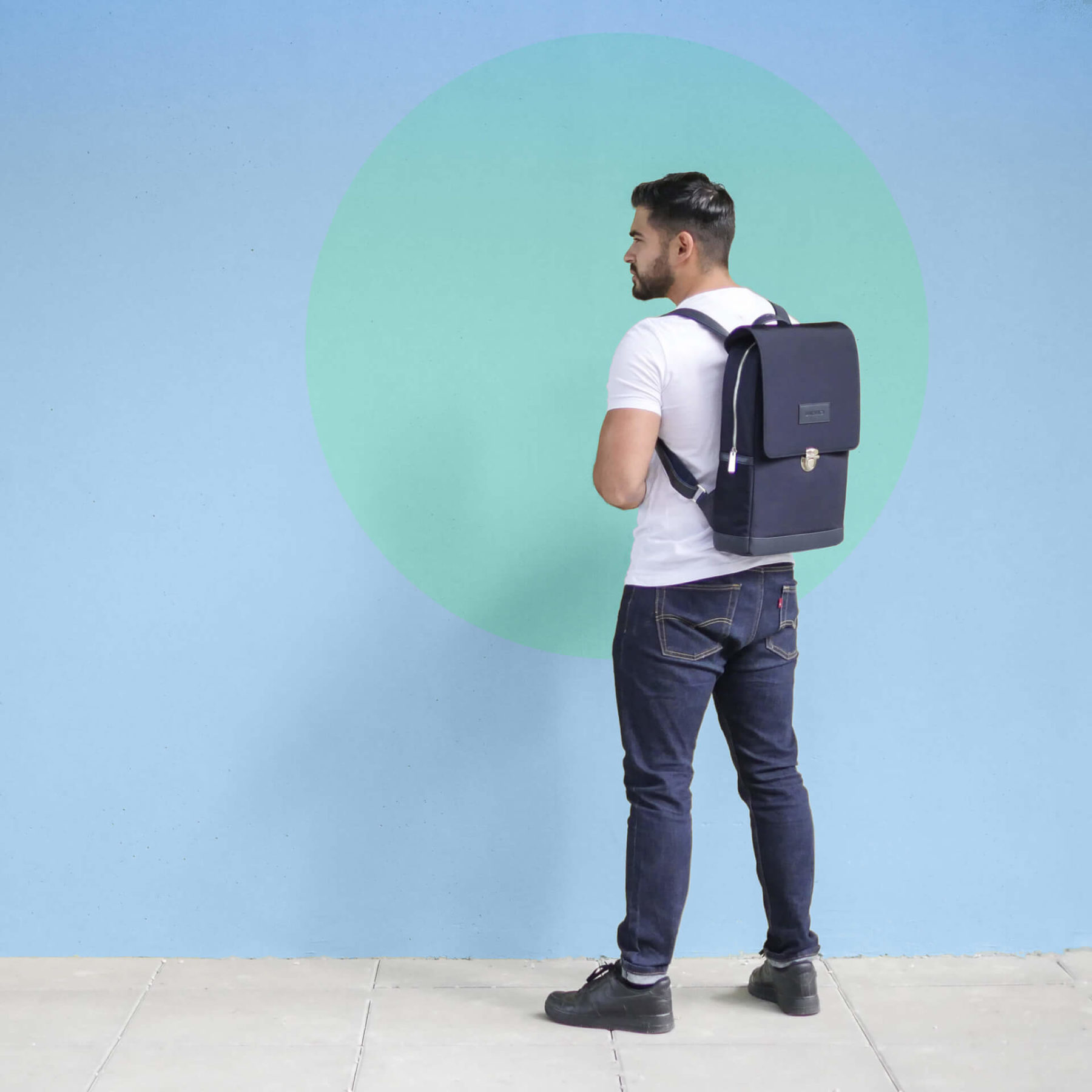 UNI:VIICI | sac à dos nylon professionnel classe equilo bleu | Choisir un sac à dos minimaliste